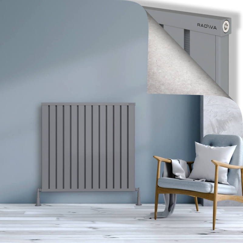 OBI Dekoratif Alüminyum Radyatör 1000x1044 Gri - 2OBI10001044BLTS