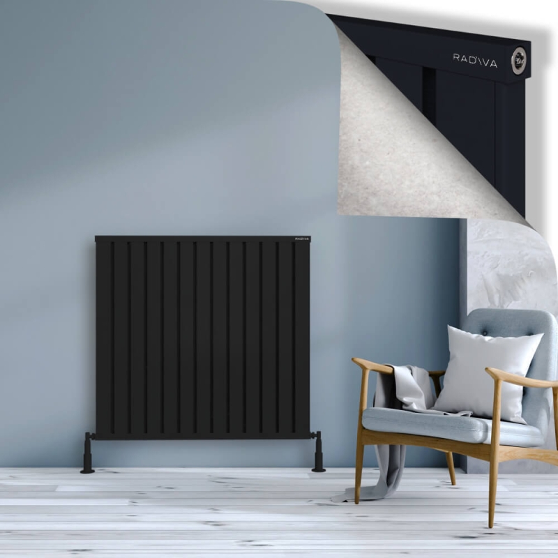 OBI Dekoratif Alüminyum Radyatör 1000x1044 Siyah - 2OBI10001044B3TS