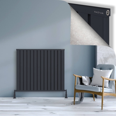 Radiva - OBI Dekoratif Alüminyum Radyatör 1000x1124 Koyu Antrasit