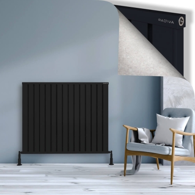 Radiva - OBI Dekoratif Alüminyum Radyatör 1000x1204 Siyah (1)