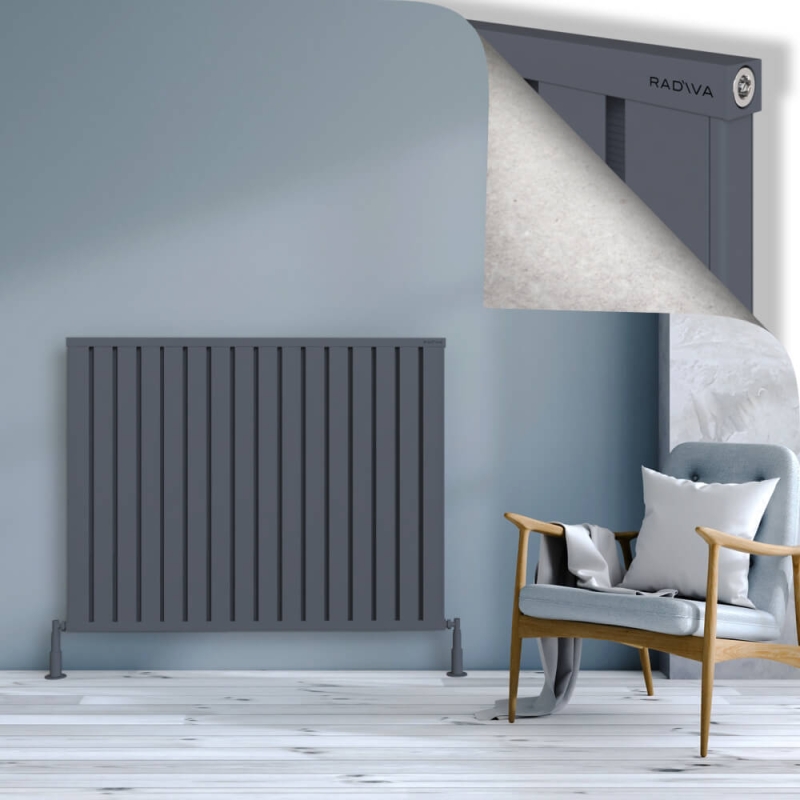 OBI Dekoratif Alüminyum Radyatör 1000x1284 Antrasit - 2OBI10001284B2TS