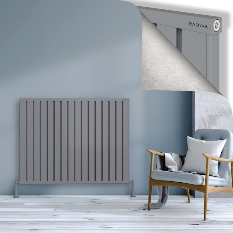 OBI Dekoratif Alüminyum Radyatör 1000x1284 Gri - 2OBI10001284BLTS