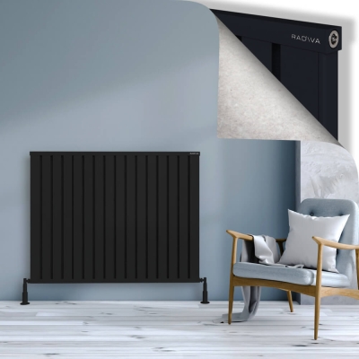 Radiva - OBI Dekoratif Alüminyum Radyatör 1000x1284 Siyah