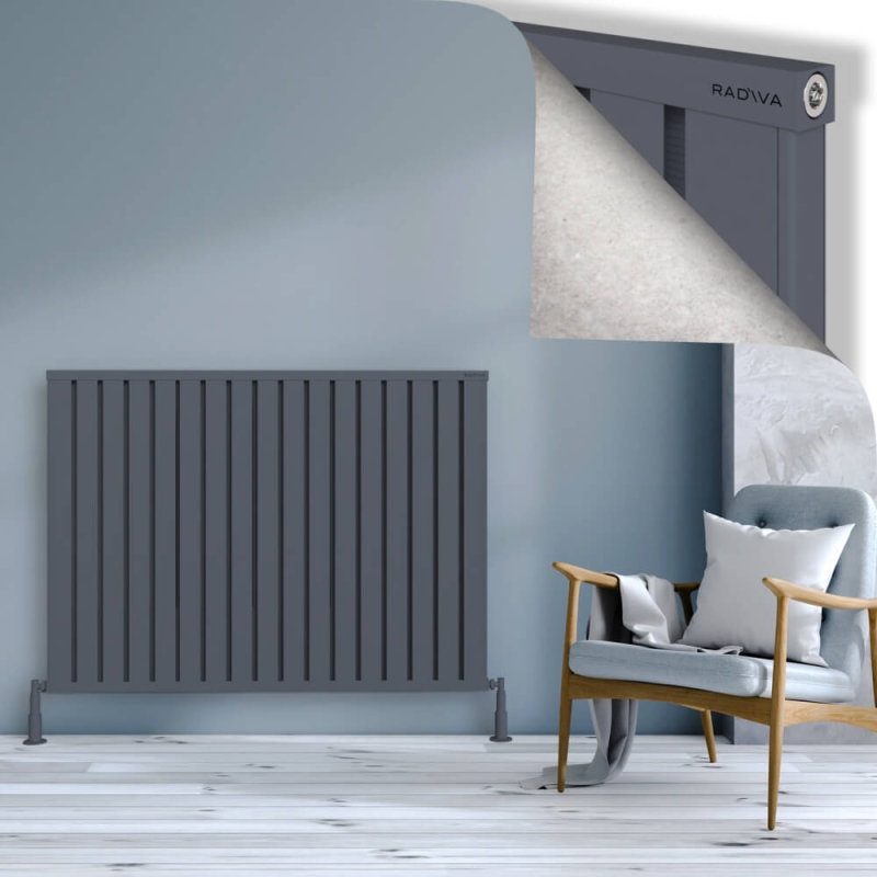 OBI Dekoratif Alüminyum Radyatör 1000x1364 Antrasit - 2OBI10001364B2TS