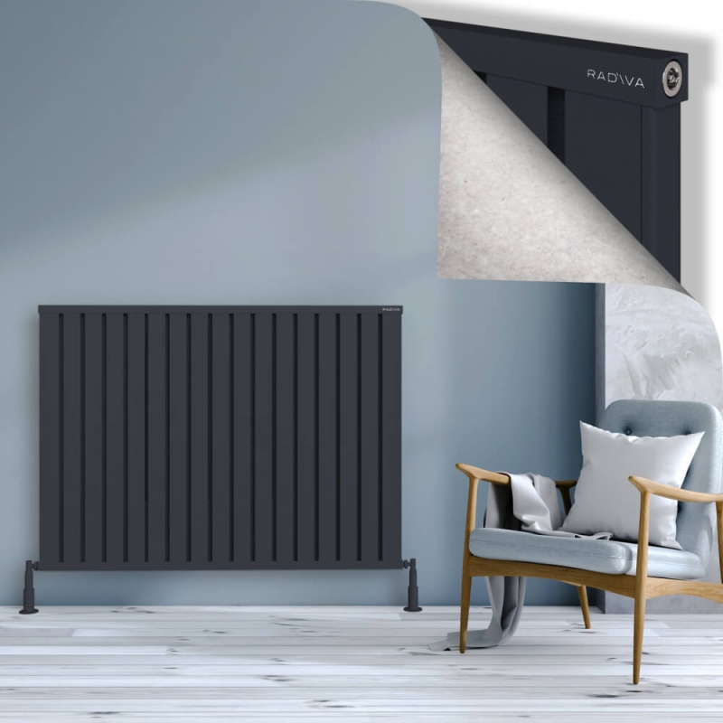 OBI Dekoratif Alüminyum Radyatör 1000x1364 Koyu Antrasit - 2OBI10001364B6TS