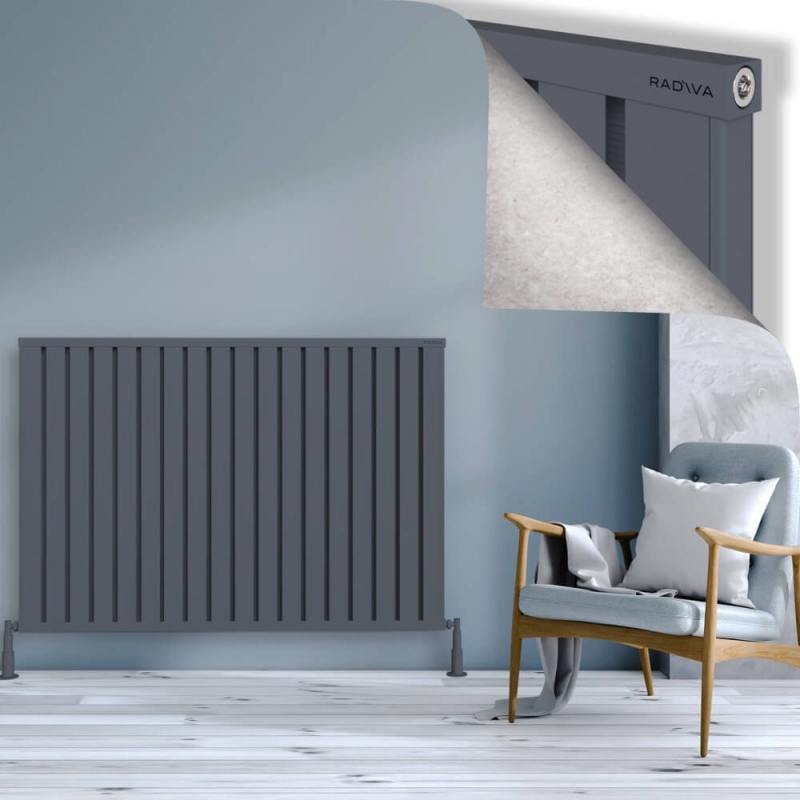 OBI Dekoratif Alüminyum Radyatör 1000x1444 Antrasit - 2OBI10001444B2TS