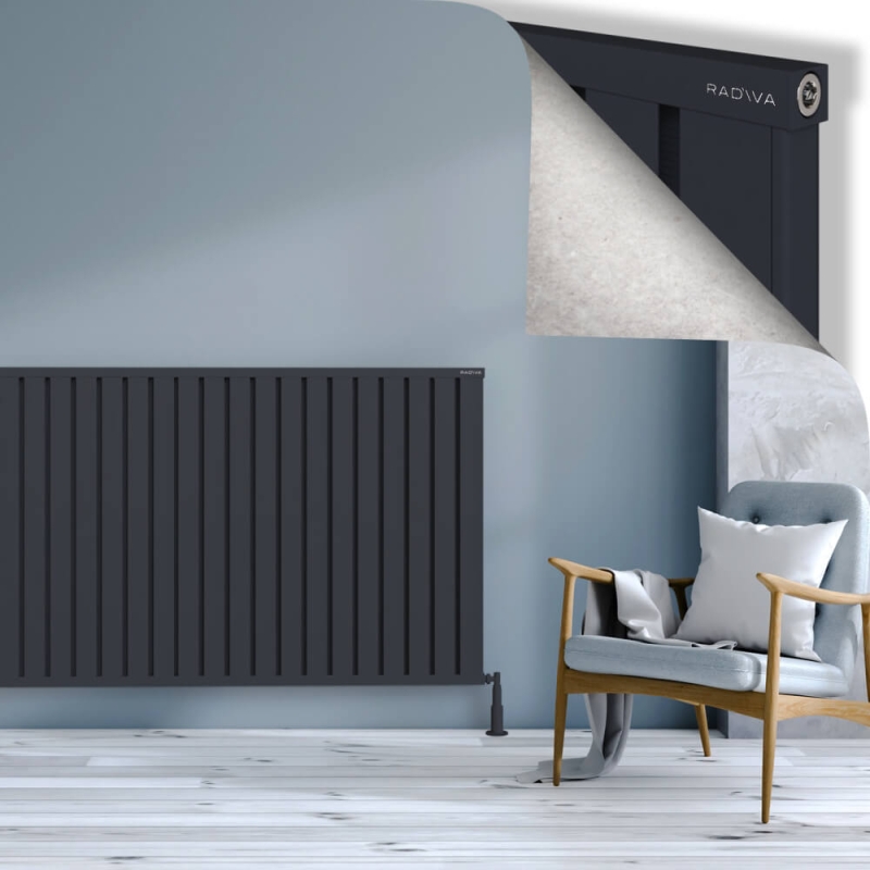 OBI Dekoratif Alüminyum Radyatör 1000x1604 Koyu Antrasit - 2OBI10001604B6TS