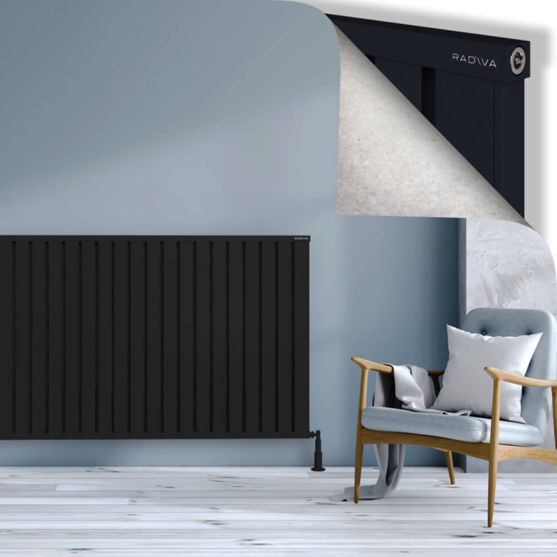 OBI Dekoratif Alüminyum Radyatör 1000x2644 Siyah - 2OBI10002644B3TS