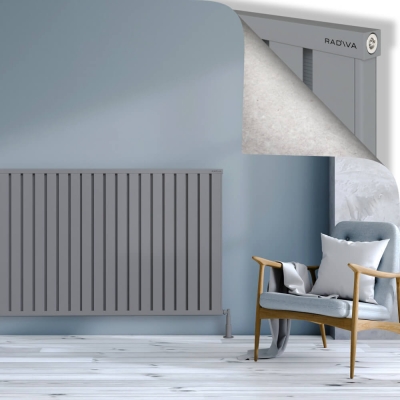 Radiva - OBI Dekoratif Alüminyum Radyatör 1000x2884 Gri