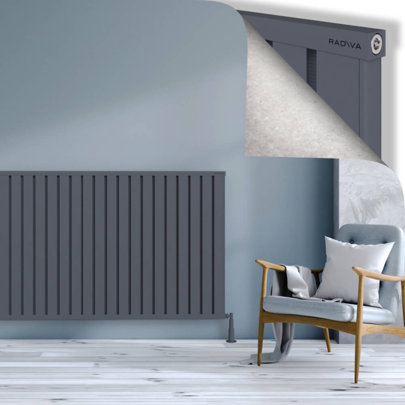 OBI Dekoratif Alüminyum Radyatör 1000x2964 Antrasit - 2OBI10002964B2TS