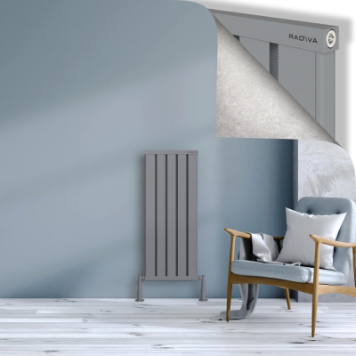 Radiva - OBI Dekoratif Alüminyum Radyatör 1000x404 Gri (1)