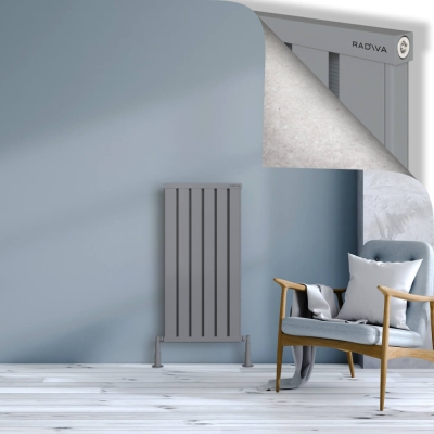 Radiva - OBI Dekoratif Alüminyum Radyatör 1000x484 Gri