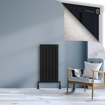 Radiva - OBI Dekoratif Alüminyum Radyatör 1000x484 Siyah (1)