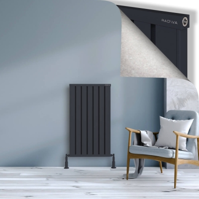 Radiva - OBI Dekoratif Alüminyum Radyatör 1000x564 Koyu Antrasit (1)