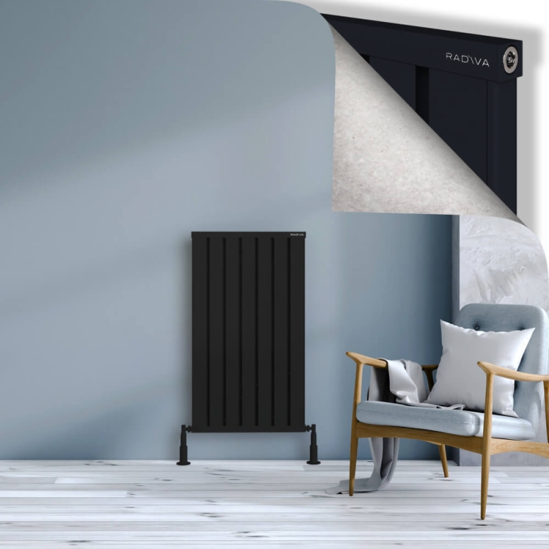 OBI Dekoratif Alüminyum Radyatör 1000x564 Siyah - 2OBI10000564B3TS