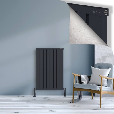 Radiva - OBI Dekoratif Alüminyum Radyatör 1000x644 Koyu Antrasit