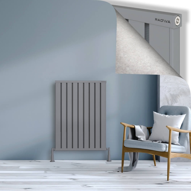 OBI Dekoratif Alüminyum Radyatör 1000x724 Gri - 2OBI10000724BLTS