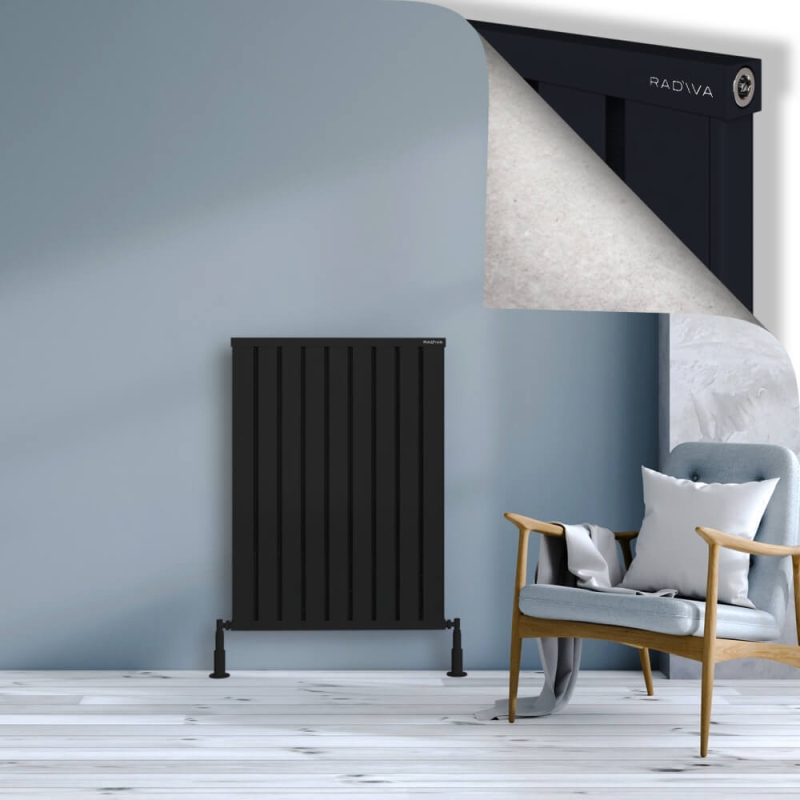 OBI Dekoratif Alüminyum Radyatör 1000x724 Siyah - 2OBI10000724B3TS