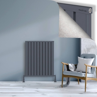 Radiva - OBI Dekoratif Alüminyum Radyatör 1000x804 Antrasit - 300