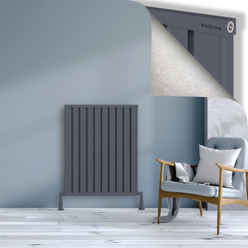 OBI Dekoratif Alüminyum Radyatör 1000x804 Antrasit - 2OBI10000804B2TS