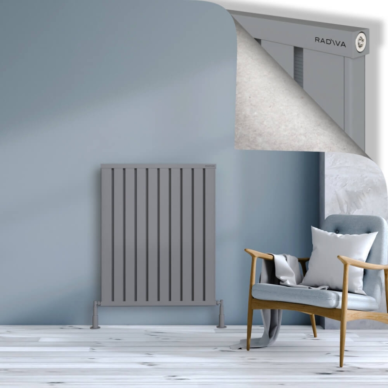 OBI Dekoratif Alüminyum Radyatör 1000x804 Gri - 2OBI10000804BLTS