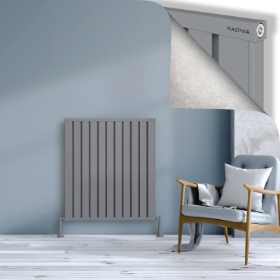 Radiva - OBI Dekoratif Alüminyum Radyatör 1000x884 Gri (1)