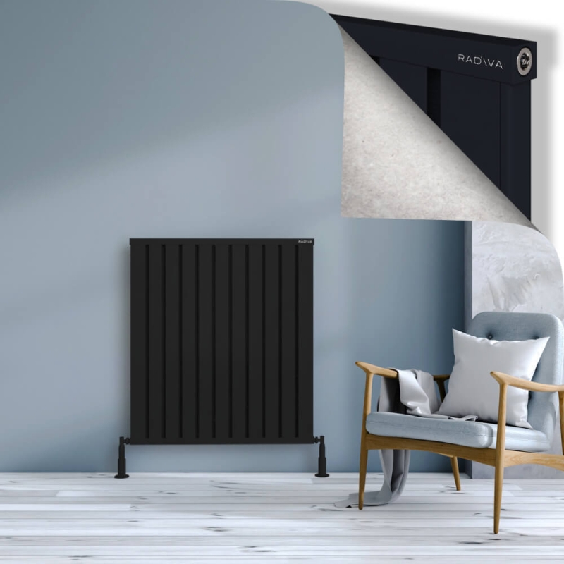 OBI Dekoratif Alüminyum Radyatör 1000x884 Siyah - 2OBI10000884B3TS