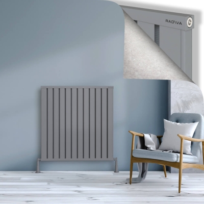 Radiva - OBI Dekoratif Alüminyum Radyatör 1000x964 Gri
