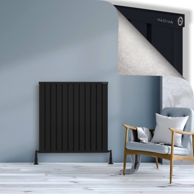 Radiva - OBI Dekoratif Alüminyum Radyatör 1000x964 Siyah