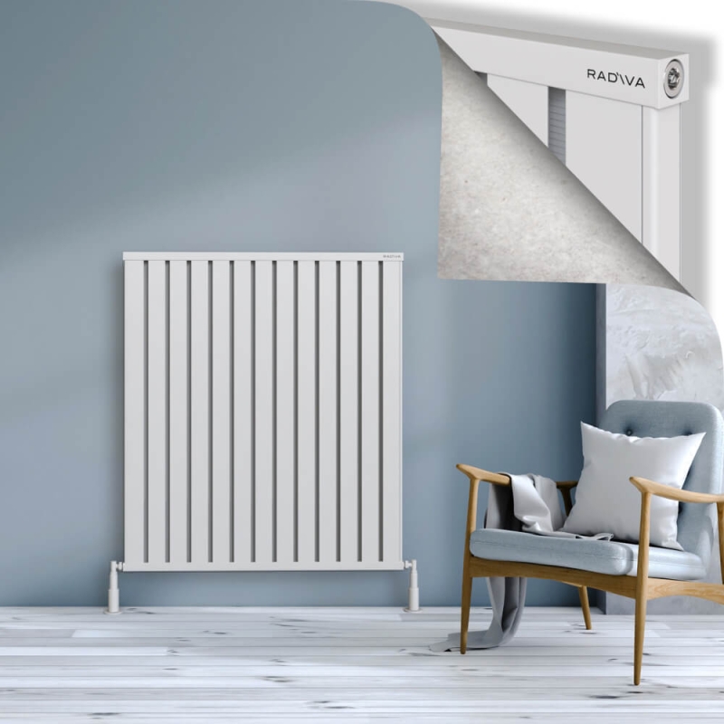 OBI Dekoratif Alüminyum Radyatör 1200x1044 Beyaz - 2OBI12001044B1TS