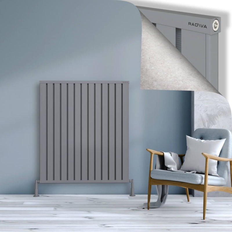 OBI Dekoratif Alüminyum Radyatör 1200x1044 Gri - 2OBI12001044BLTS