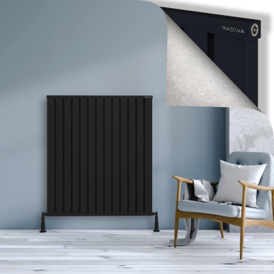 Radiva - OBI Dekoratif Alüminyum Radyatör 1200x1044 Siyah