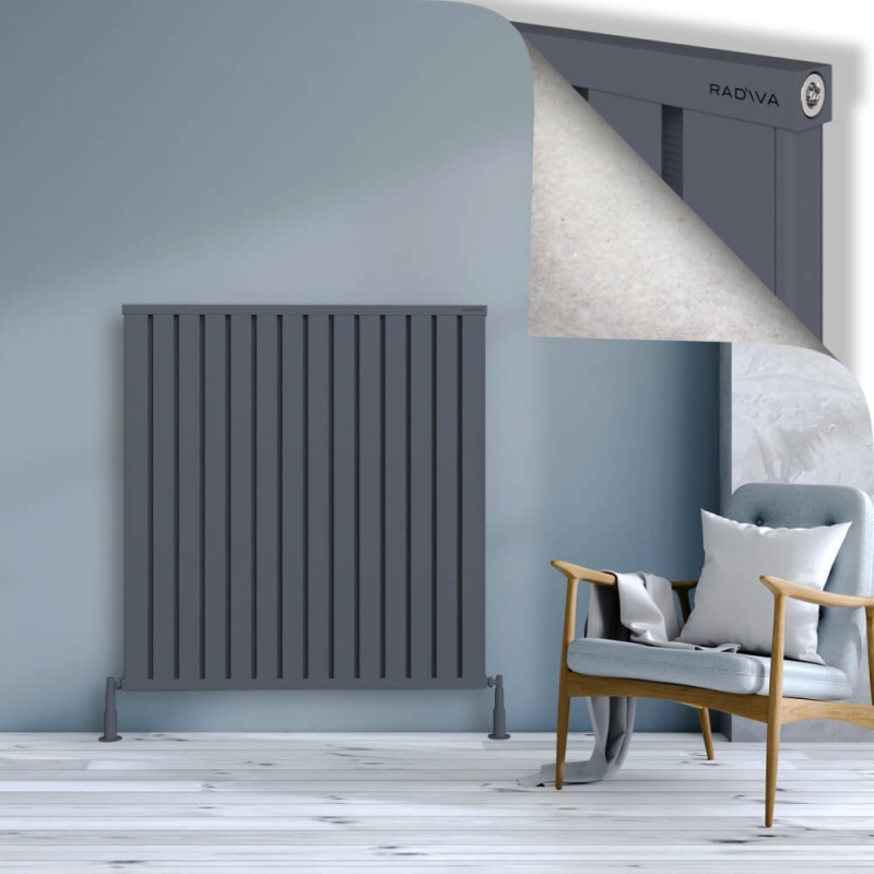 OBI Dekoratif Alüminyum Radyatör 1200x1124 Antrasit - 2OBI12001124B2TS