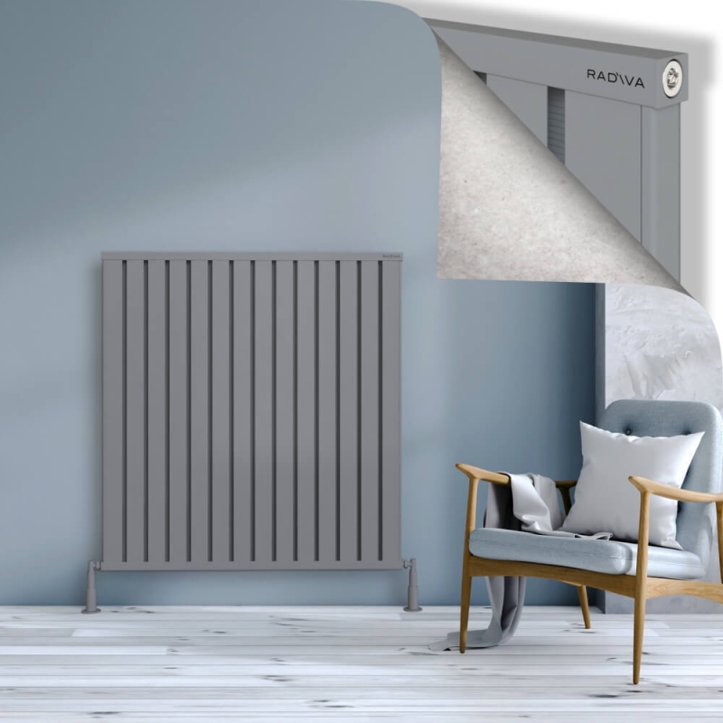 OBI Dekoratif Alüminyum Radyatör 1200x1124 Gri - 2OBI12001124BLTS