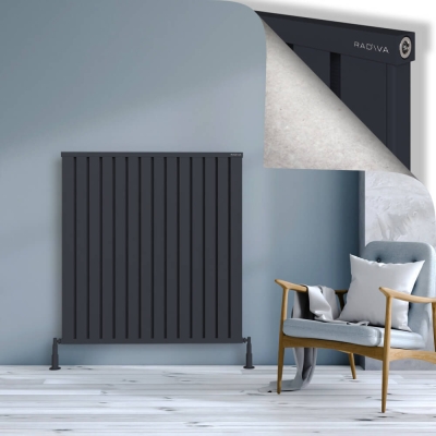 Radiva - OBI Dekoratif Alüminyum Radyatör 1200x1124 Koyu Antrasit - 300