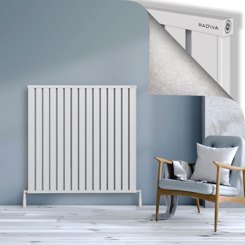 OBI Dekoratif Alüminyum Radyatör 1200x1204 Beyaz - 2OBI12001204B1TS