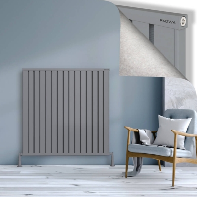 Radiva - OBI Dekoratif Alüminyum Radyatör 1200x1204 Gri - 300
