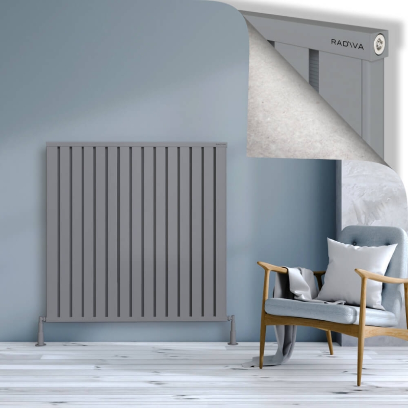 OBI Dekoratif Alüminyum Radyatör 1200x1204 Gri - 2OBI12001204BLTS