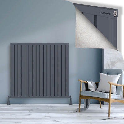 Radiva - OBI Dekoratif Alüminyum Radyatör 1200x1284 Antrasit