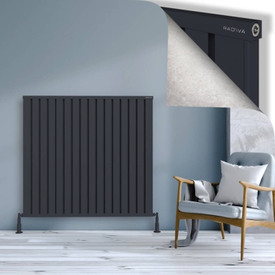 Radiva - OBI Dekoratif Alüminyum Radyatör 1200x1284 Koyu Antrasit - 300