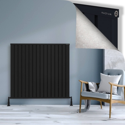 Radiva - OBI Dekoratif Alüminyum Radyatör 1200x1284 Siyah (1)
