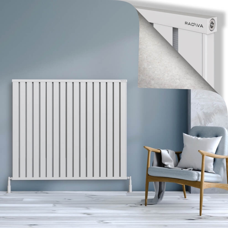 OBI Dekoratif Alüminyum Radyatör 1200x1364 Beyaz - 2OBI12001364B1TS