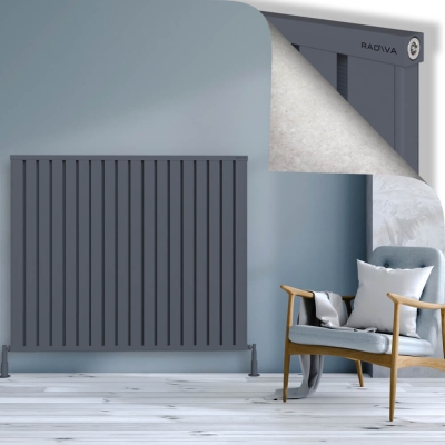 Radiva - OBI Dekoratif Alüminyum Radyatör 1200x1444 Antrasit - 300