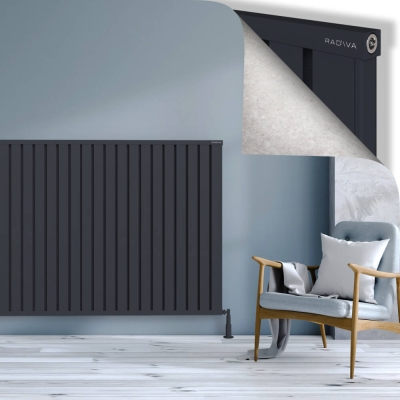 Radiva - OBI Dekoratif Alüminyum Radyatör 1200x1684 Koyu Antrasit - 300