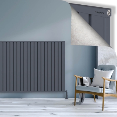 Radiva - OBI Dekoratif Alüminyum Radyatör 1200x2324 Antrasit