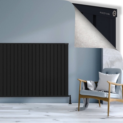 Radiva - OBI Dekoratif Alüminyum Radyatör 1200x2484 Siyah - 300