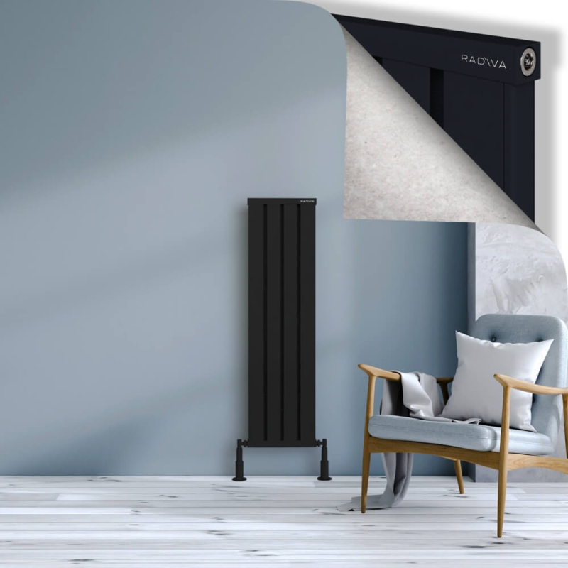 OBI Dekoratif Alüminyum Radyatör 1200x324 Siyah - 2OBI12000324B3TS