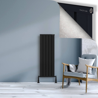 Radiva - OBI Dekoratif Alüminyum Radyatör 1200x404 Siyah - 300
