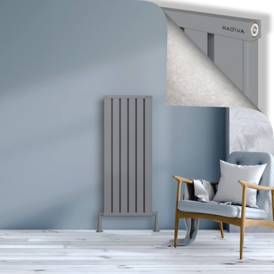 Radiva - OBI Dekoratif Alüminyum Radyatör 1200x484 Gri (1)