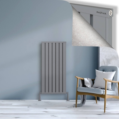 Radiva - OBI Dekoratif Alüminyum Radyatör 1200x564 Gri